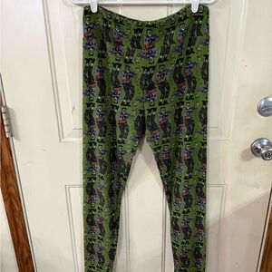 LuLaRoe Green Frankenstein Halloween Graphic Leggings